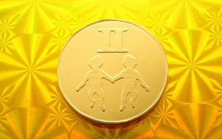 Čokoládová mince narozeniny měsíční znak BLÍŽENCI 999-002-105