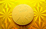 Čokoládová mince narozeniny měsíční znak BLÍŽENCI hvězdy 999-002-125