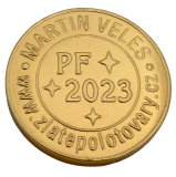 Čokoládová mince PF podle vlastního zadání 999-008-001