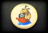 Čokoládová mince s potiskem pirátský motiv vzor pirátská loď 999-107-006