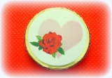 Čokoládová mince s potiskem sváteční motiv VALENTÝN SRDCE s růží 999-105-002