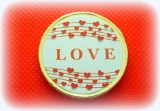 Čokoládová mince s potiskem sváteční motiv VALENTÝN LOVE noty 999-105-003