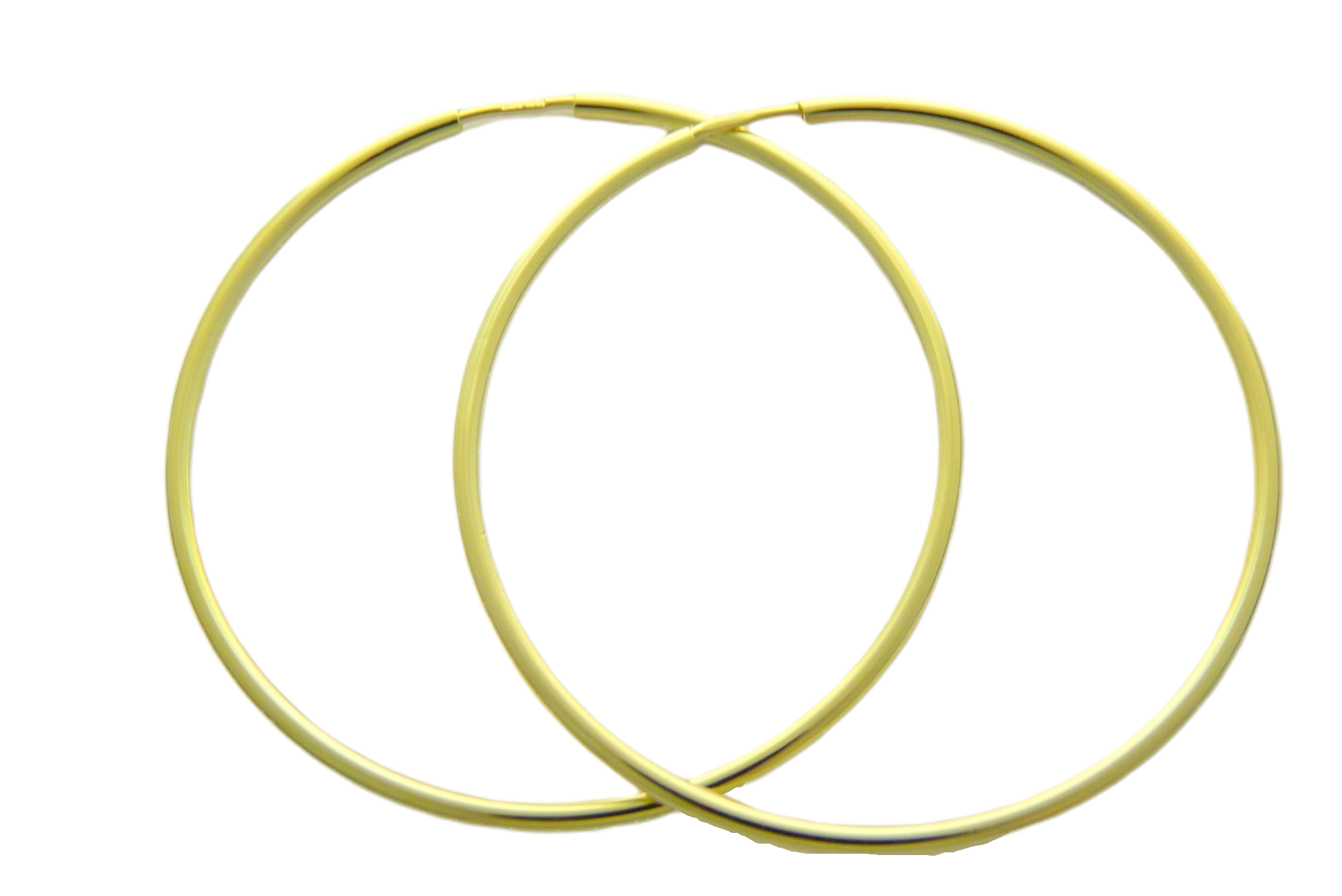 Duté kruhy celozlaté 40 / 1,5 mm 2,70 g / pár 640-001-015
