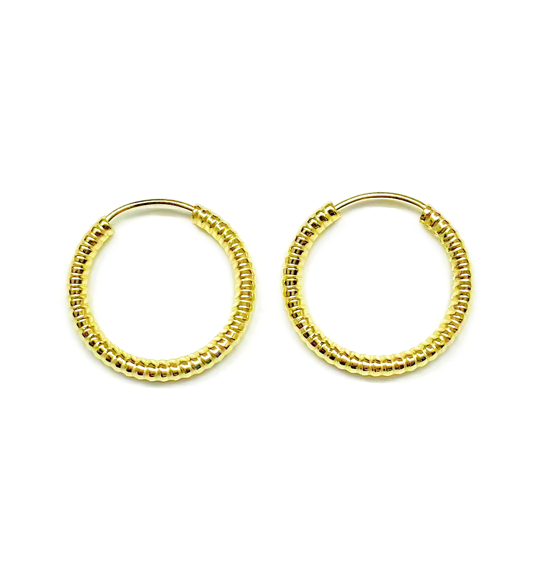 Zlaté náušnice FLEXI kruhy 17/2,5 mm 1,65 g 585/1000 žluté zlato 717-001-025  