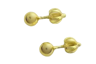 Náušnice balonkové duté kuličky 8 mm 2,60g/pár 252-001-004