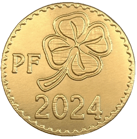 Čokoládová mince PF čtyřlístek 999-008-005