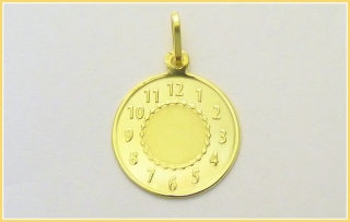 Hodiny narození žluté MATT 17mm 1,65g/ks 162-001-175
