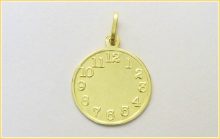 Hodiny narození žluté ZRCADLO 17mm 1,65g/ks 162-001-177