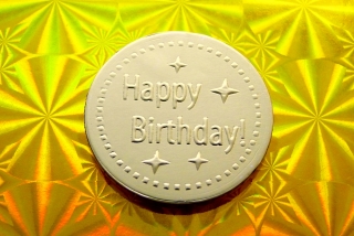 Čokoládová mince narozeniny-Happy Birthday ! č.2   999-002-012