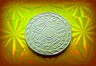 Čokoládová mince indiánský symbol pták 999-007-005