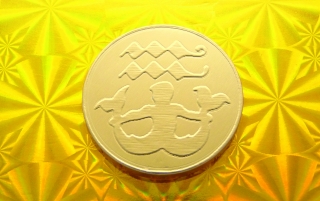 Čokoládová mince narozeniny měsíční znak VODNÁŘ 999-002-101