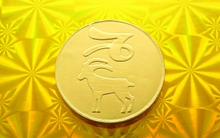 Čokoládová mince narozeniny měsíční znak KOZOROH 999-002-112