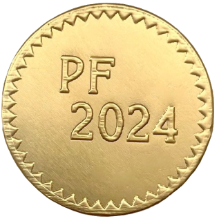 Čokoládová mince PF rámeček 999-008-002