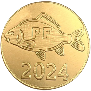 Čokoládová mince PF kapr 999-008-006