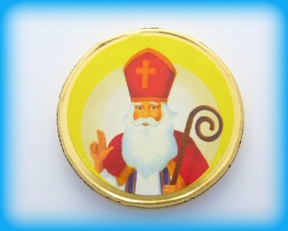 Čokoládová mince s potiskem sváteční motiv Mikuláš s berlou 999-102-001
