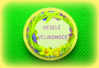 Čokoládová mince s potiskem sváteční motiv VELIKONOCE ( vzor 4 ) 999-106-004
