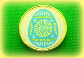 Čokoládová mince s potiskem sváteční motiv VELIKONOCE ( vzor 12 ) 999-106-012