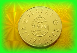 Čokoládová mince sváteční - Velikonoce 999-005-012